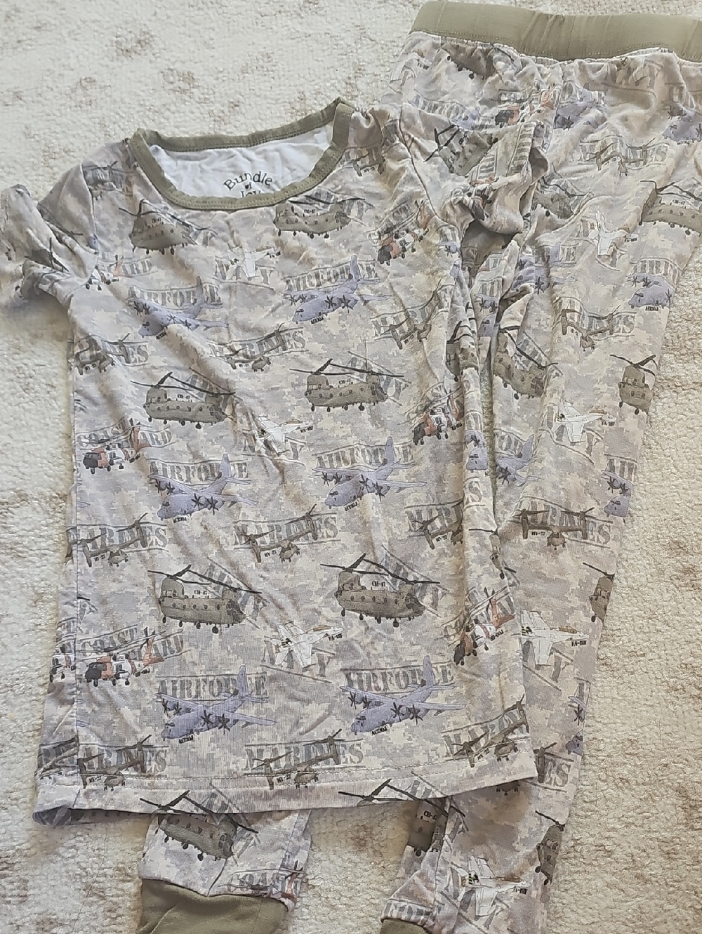 Bamboo Helicopter Print Pajama Set